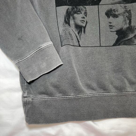 Taylor Swift The Eras Tour Hoodie Size S Gray Distressed Concert Music Casual - Picture 13 of 14